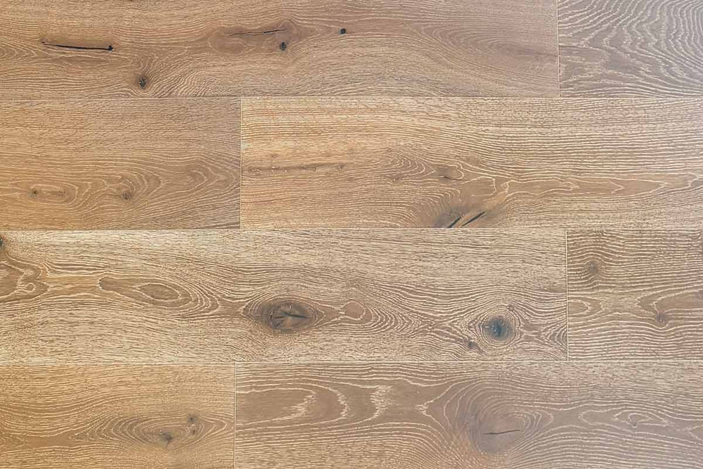 Galleria Professional Engineered European Rustic Oak Flooring 14mm x 190mm Stoney Grey Oiled