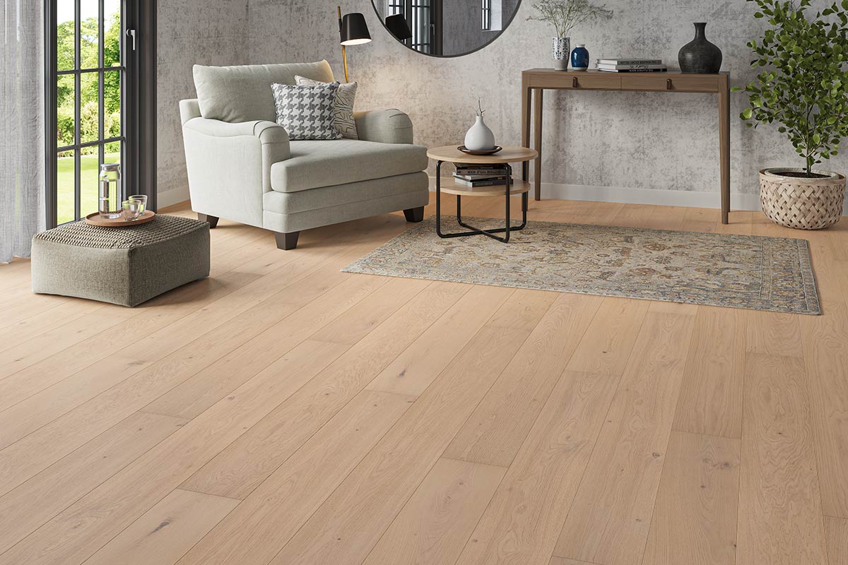 Home Choice Engineered Rustic Oak Flooring 14mm x 190mm Leighton Smooth UV Oiled