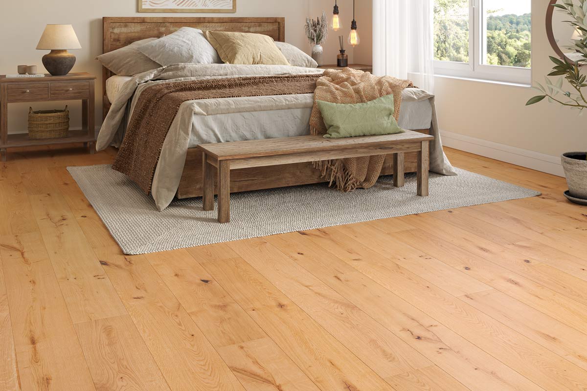 Home Choice Engineered Rustic Oak Flooring 14mm x 190mm Henley Brushed UV Oiled