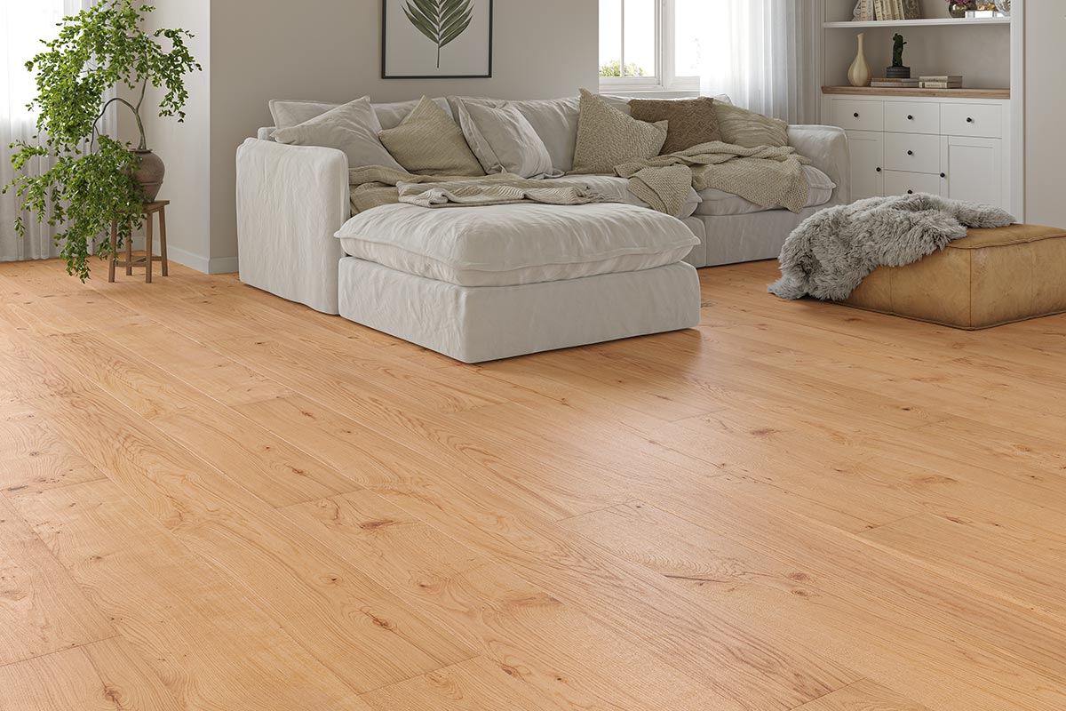 Galleria Engineered Rustic Oak Flooring 20mm x 240mm Harlow Brushed UV Oiled