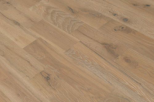 Galleria Professional Solid European Rustic Oak Flooring 18mm x 150mm Stoney Grey Brushed & Lacquered