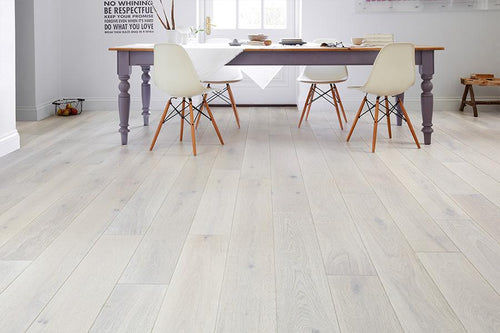 Galleria Professional Engineered European Rustic Oak Flooring 20mm x 190mm Winter Dawn Lacquered