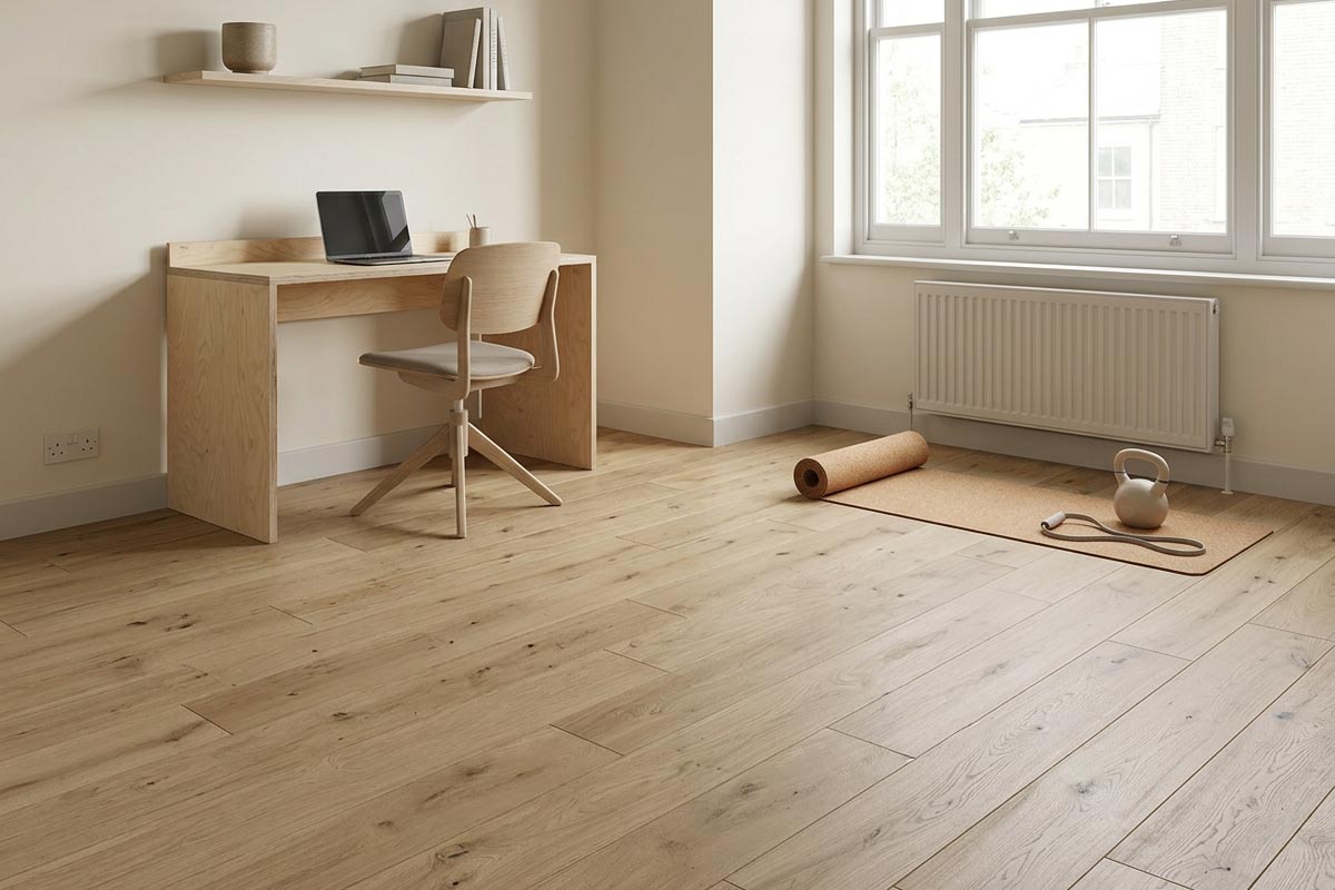 Galleria Professional Engineered Rustic Oak Flooring 20mm x 190mm Natural Unfinished