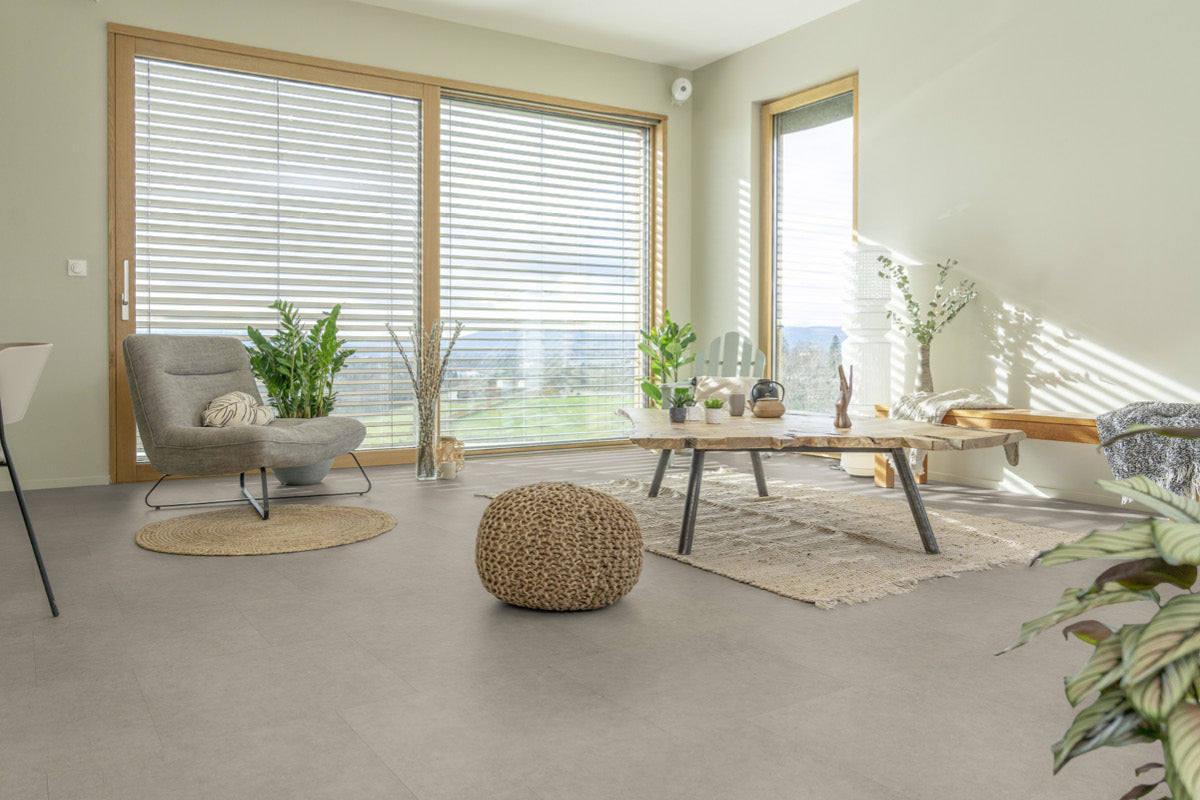 Gerflor Creation 55 Zen Bloom Uni Brown Gluedown Luxury Vinyl Tile