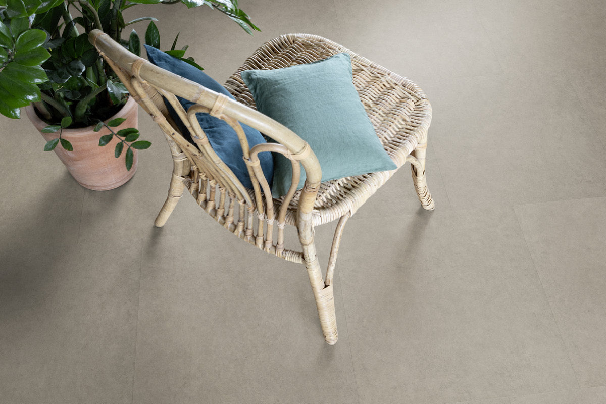 Gerflor Creation 55 Zen Bloom Uni Brown Gluedown Luxury Vinyl Tile