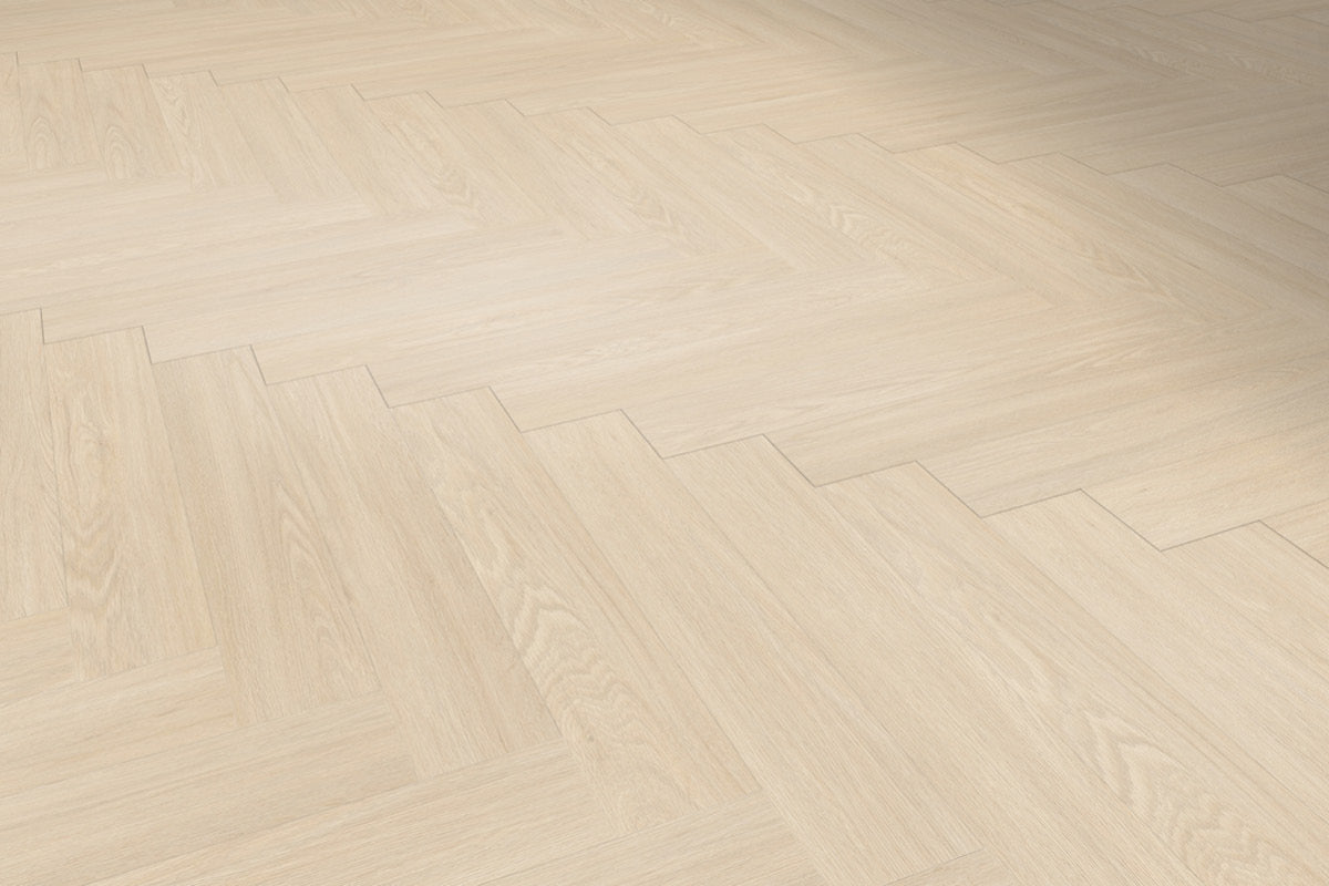 Gerflor Virtuo 55 Acoustic Blomma Cream Herringbone Click Luxury Vinyl