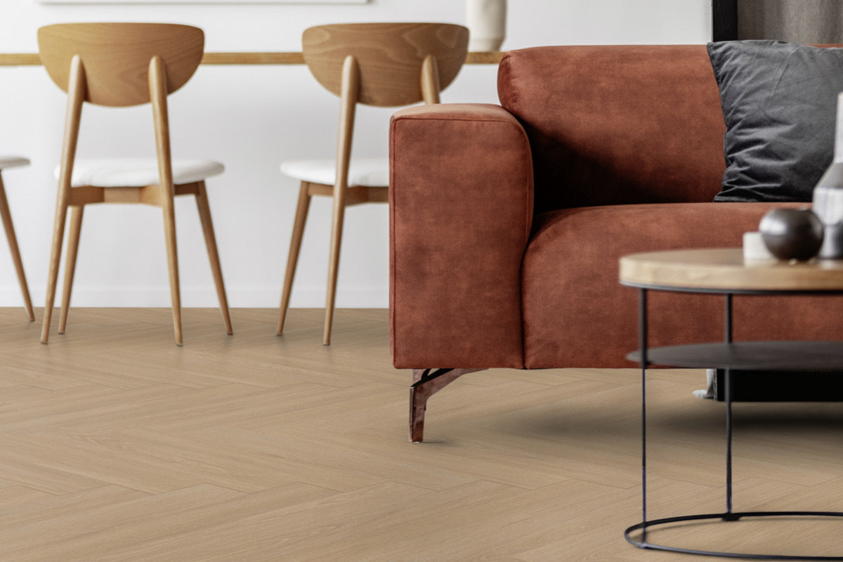 Gerflor Virtuo 55 Acoustic Blomma Natural Herringbone Click Luxury Vinyl