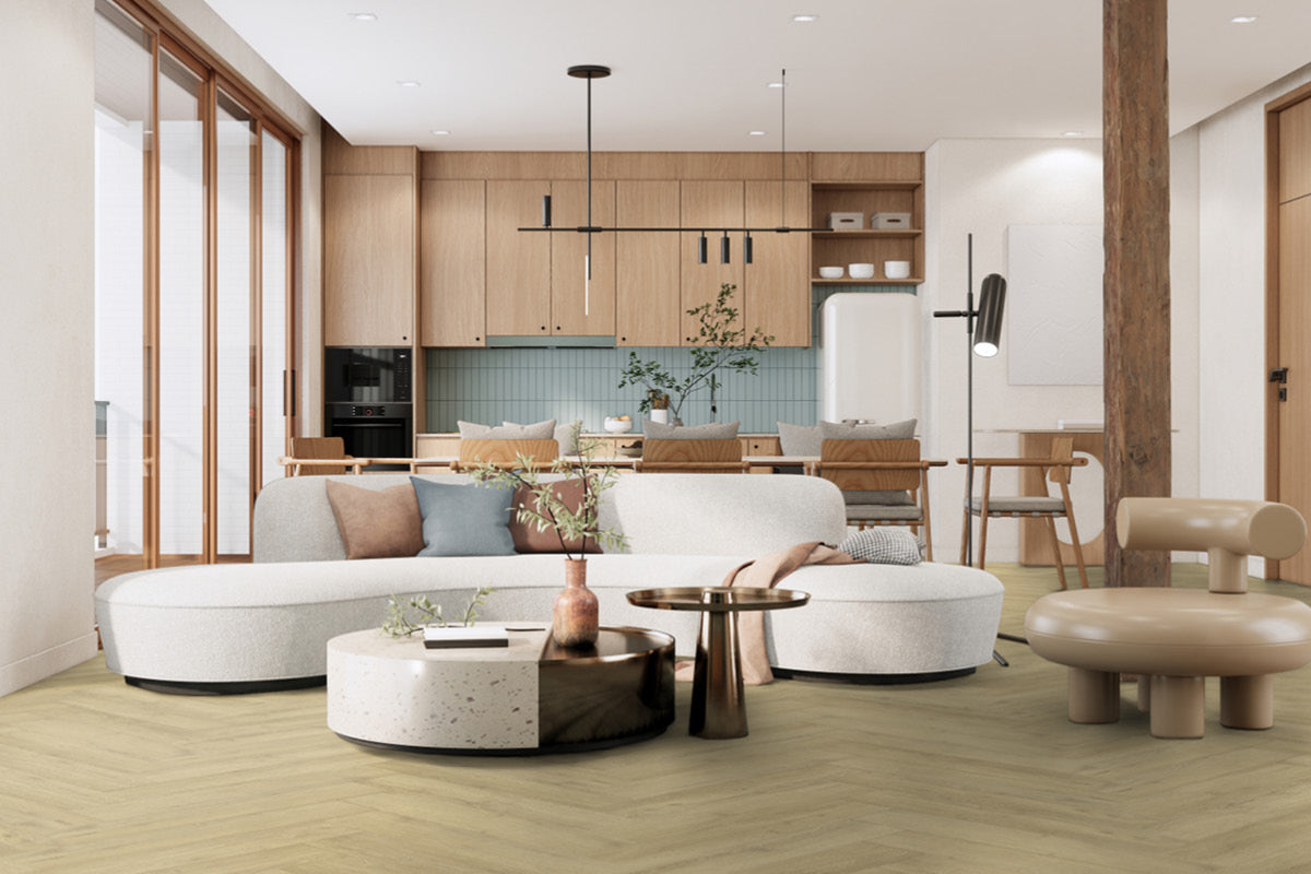 Gerflor Virtuo 55 Acoustic Sunny Nature Herringbone Click Luxury Vinyl