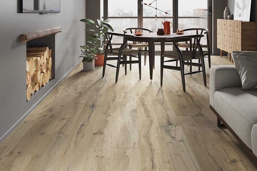 Galleria Professional Distressed Extra Rustic Engineered Oak Flooring 14mm x 190mm Buttermilk Lacquered