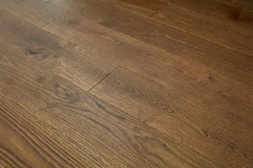 Home Choice Engineered European Rustic Oak Flooring 14mm x 130mm Brown Sugar Lacquered