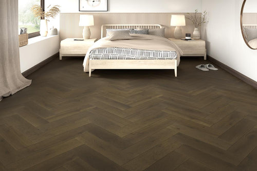 Home Choice Engineered European Rustic Oak Herringbone Flooring 14mm x 150mm Bronze Matt Lacquered