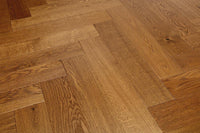 Home Choice Herringbone Engineered European Rustic Oak Flooring 14mm x 130mm Brown Sugar Lacquered