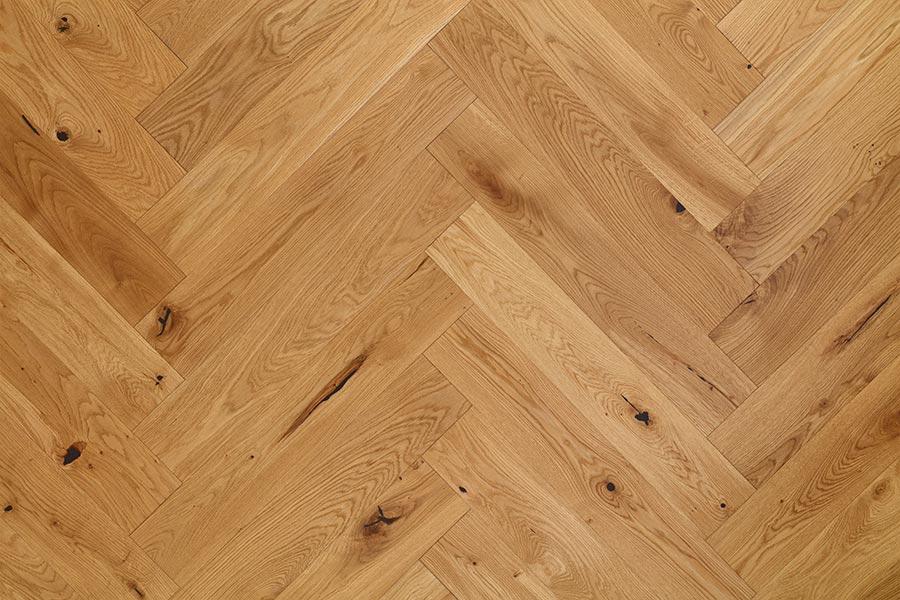 Home Choice Herringbone Engineered European Rustic Oak Flooring 14mm x 130mm Toffee Oiled