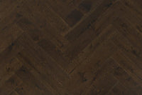 Home Choice Herringbone Engineered Rustic Oak Flooring 14mm x 130mm Marsala Brushed & Lacquered