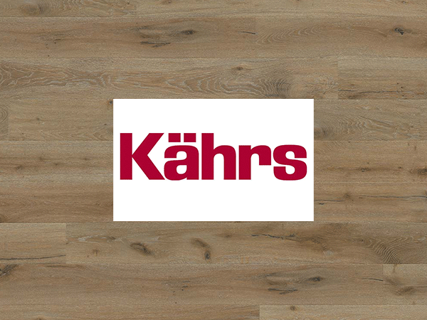 Kährs logo on a  real wood flooring