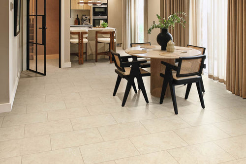 Karndean Knight Tile Natural Limestone Gluedown LVT