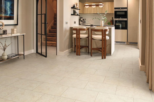 Karndean Knight Tile Natural Limestone Gluedown LVT