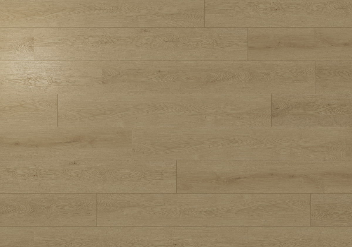 Audacity 12mm Laminate Flooring Light Beige Oak Built-in Underlay