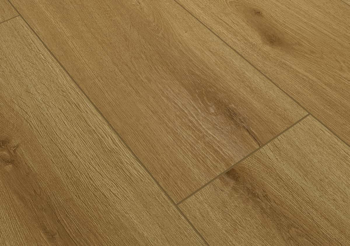 Audacity 12mm Laminate Flooring Brown Sugar Oak Built-in Underlay