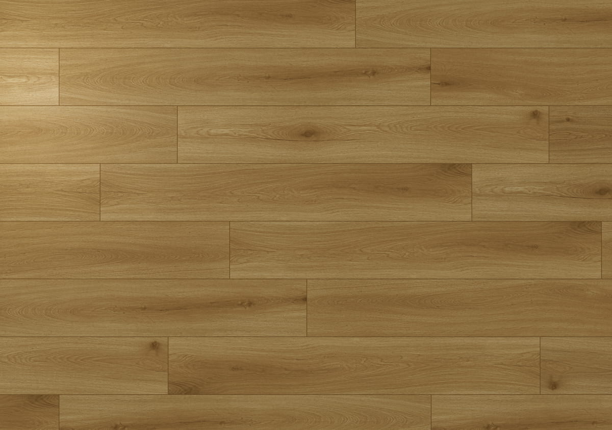 Audacity 12mm Laminate Flooring Brown Sugar Oak Built-in Underlay