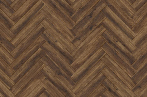 Audacity Mocha Oak Herringbone Luxury Rigid Core Click Vinyl Flooring
