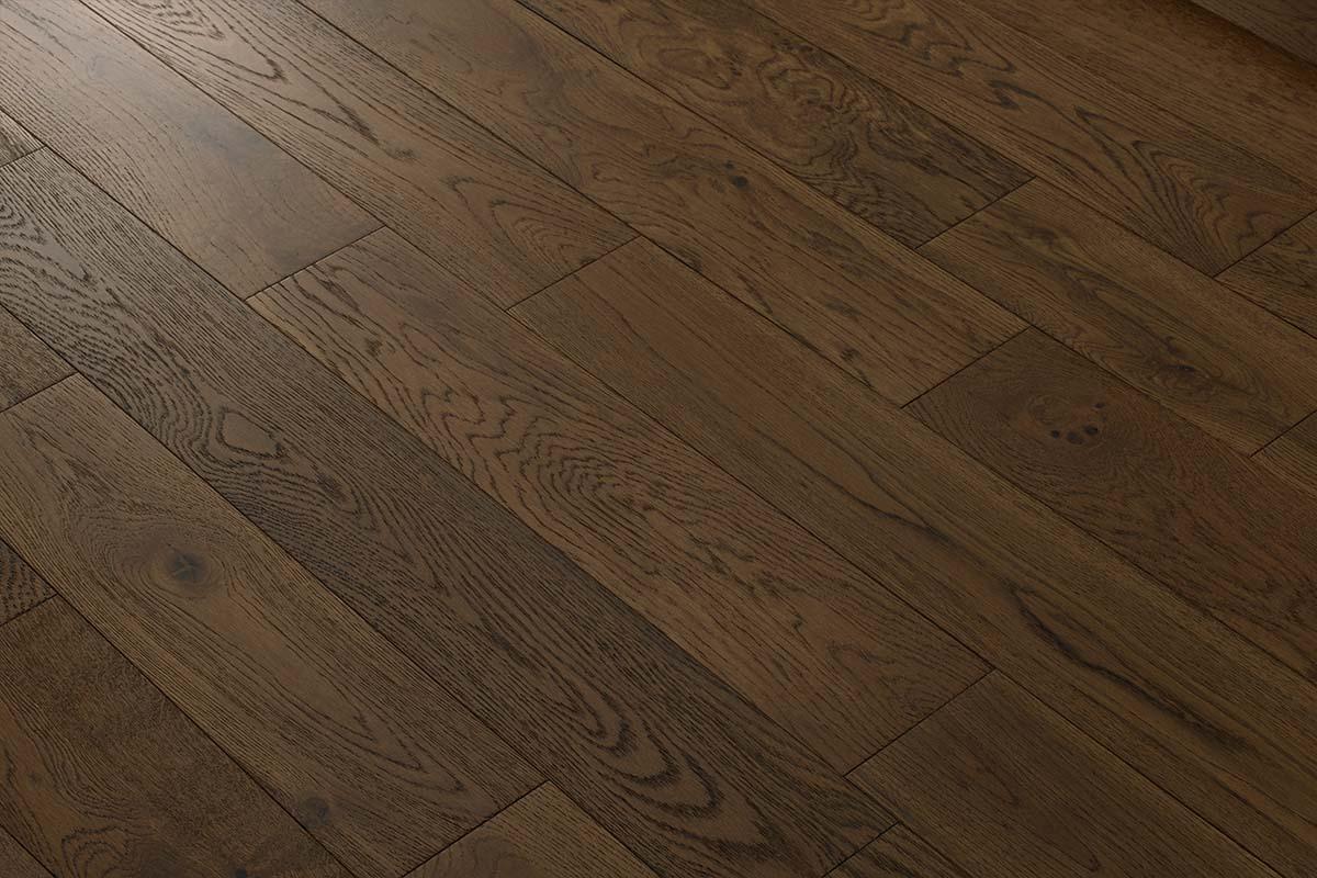 Home Choice Engineered Rustic Oak Flooring 14mm x 125mm Roasted Pecan Lacquered