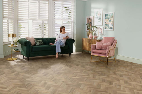 Polyflor Colonia PUR Midsummer Oak Small Parquet Gluedown LVT