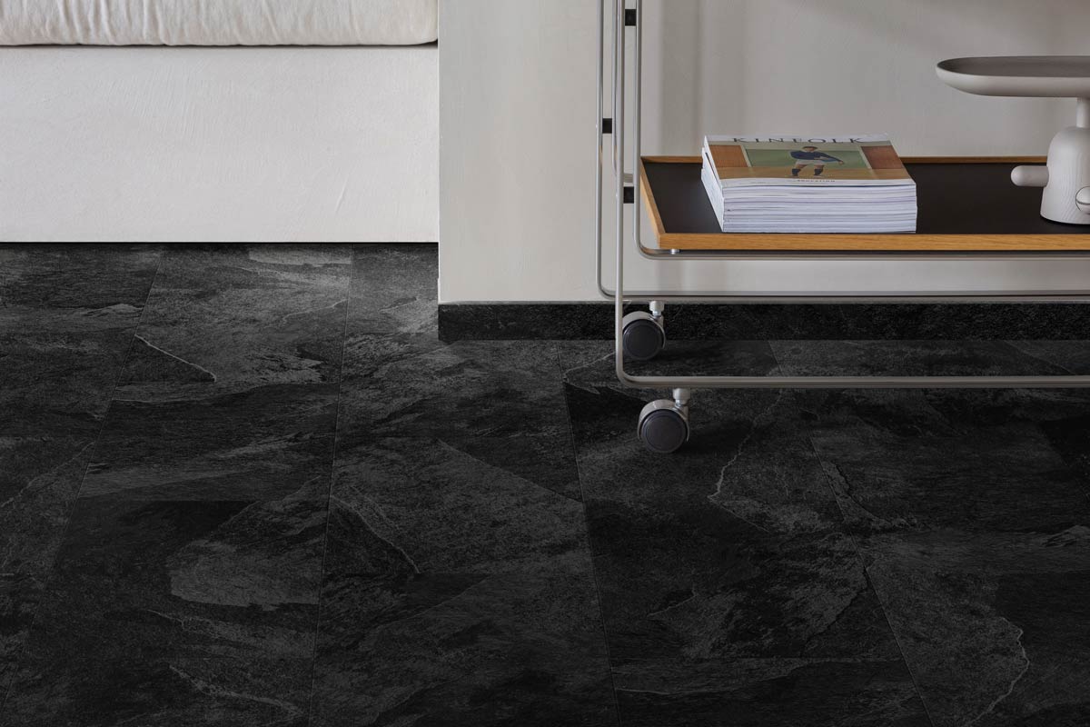 Moduleo LayRed 70999 Mustang Slate Tile Built-in Underlay