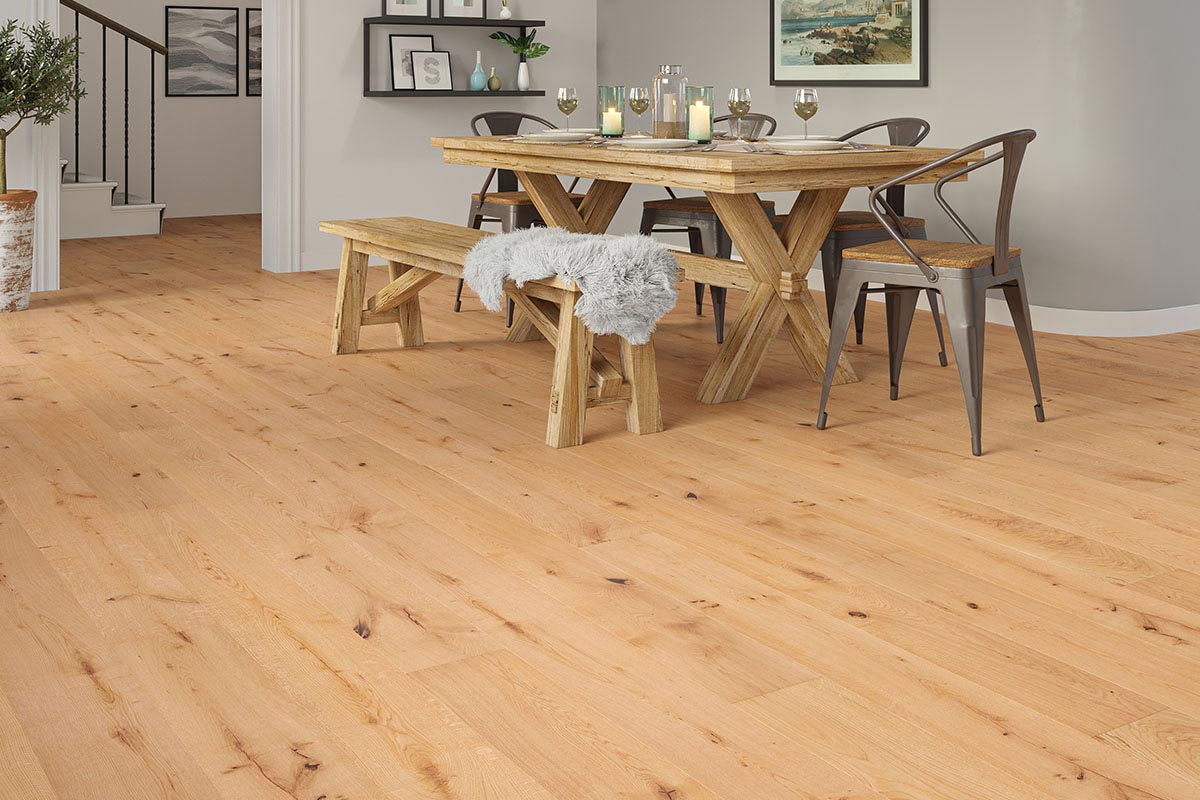 Home Choice Engineered Rustic Oak Flooring 14mm x 190mm Henley Brushed UV Oiled