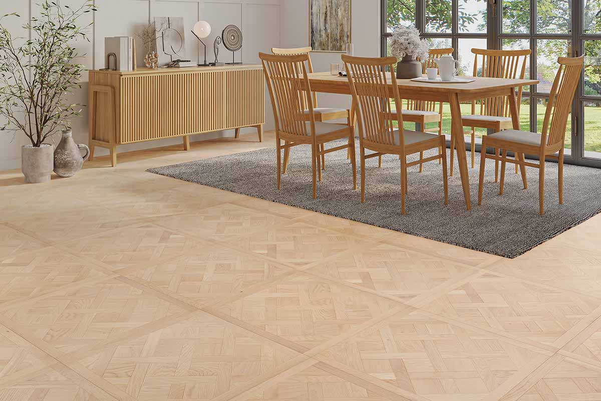 Galleria Professional Engineered Oak Versailles Flooring 14mm x 600mm Elise Brushed UV Oiled