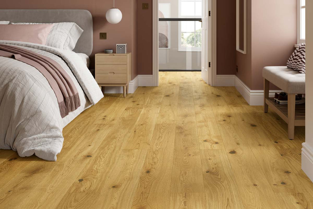 Home Choice Engineered Rustic Oak 14 x 180 Oakvale Brushed Ultra Matt Lacquered
