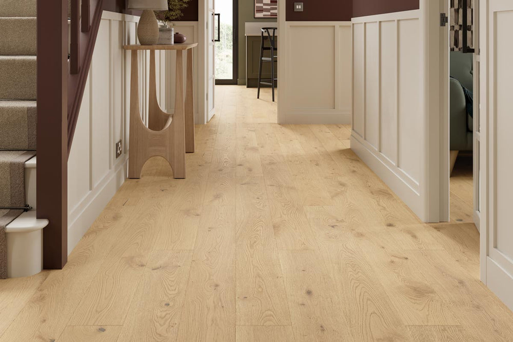 Home Choice Engineered Rustic Oak 14 x 180 Wesley Brushed Ultra Matt Lacquered