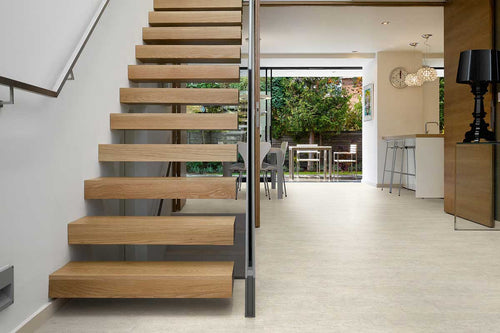 Polyflor Camaro White Metalstone Gluedown Vinyl Tile