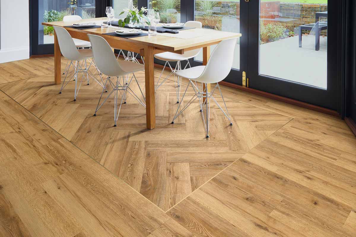 Polyflor Expona PUR Sherwood Oak Parquet Gluedown LVT