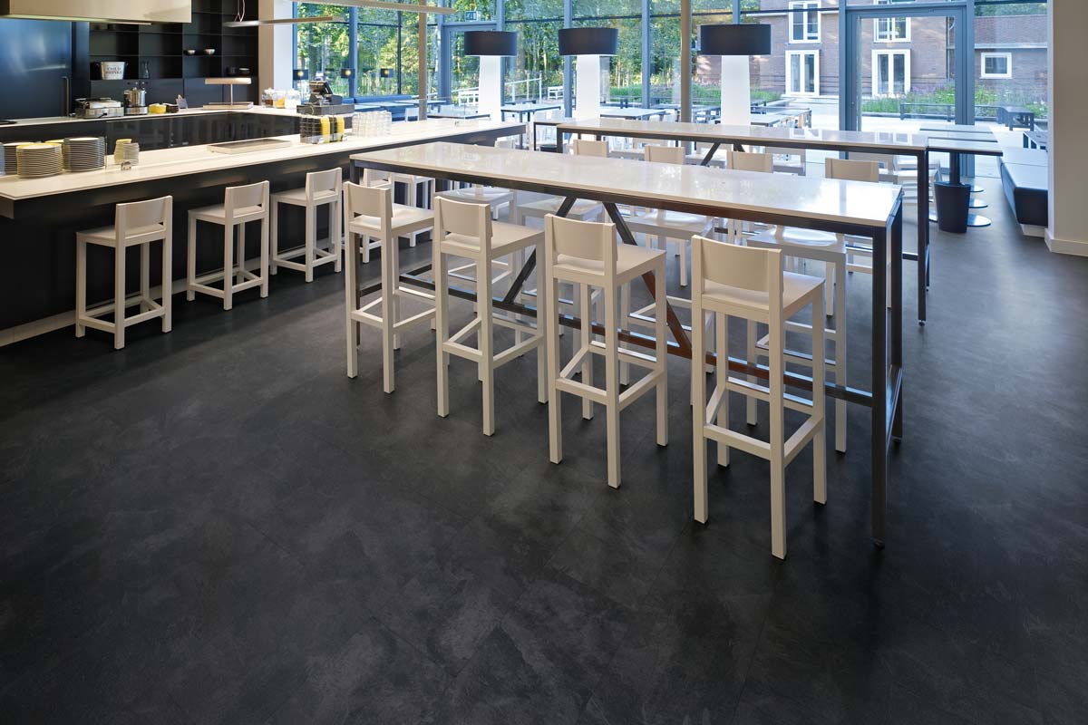 Polyflor Expona PUR India Ink Slate Gluedown LVT