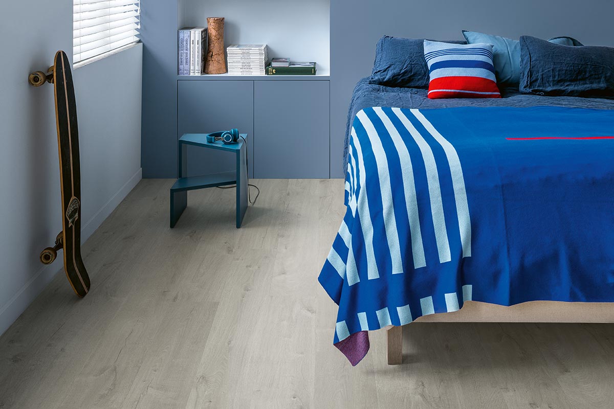 Quick-Step Bloom Cotton Oak Cold Grey Click Vinyl Built-in Underlay