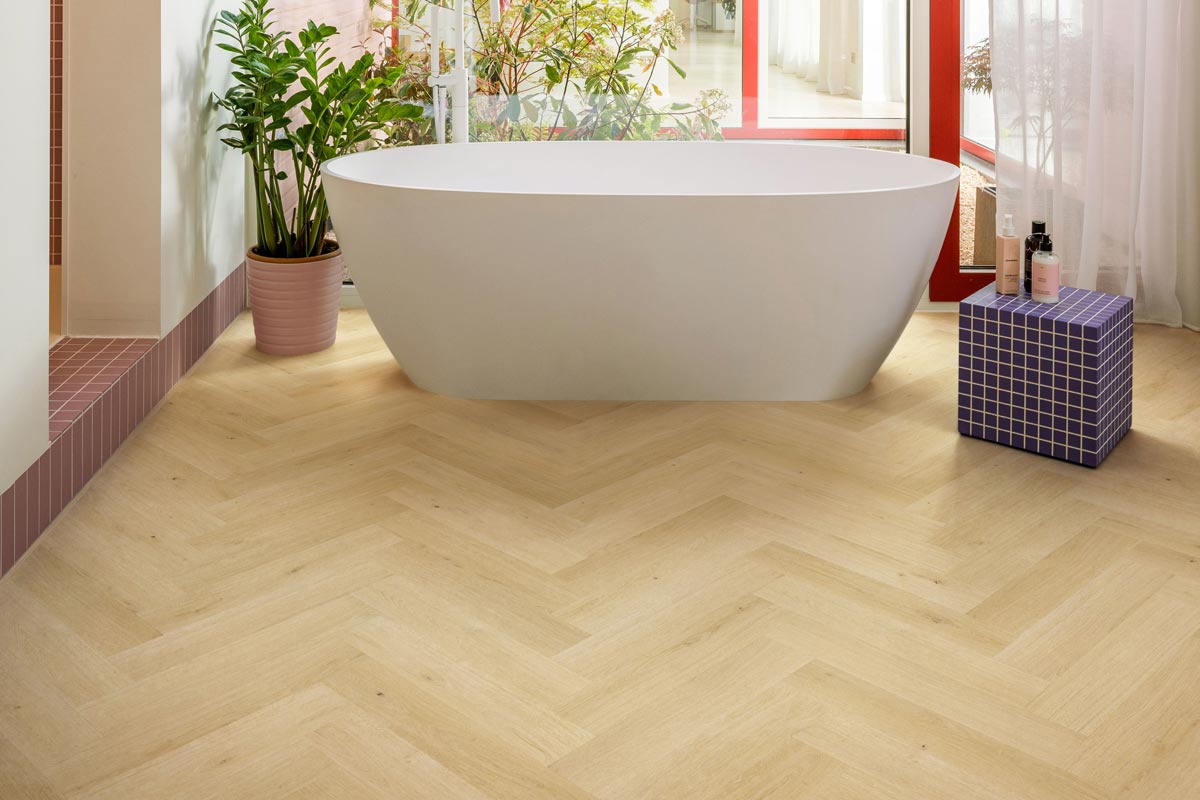 Quick-Step Impressive Design Ginger Oak Click Herringbone Laminate