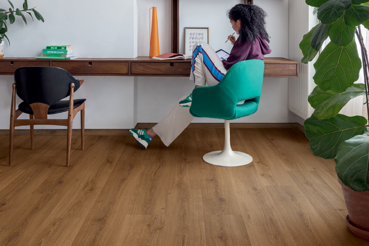 Quick-Step Bloom Botanic Caramel Oak Click Vinyl Built-in Underlay