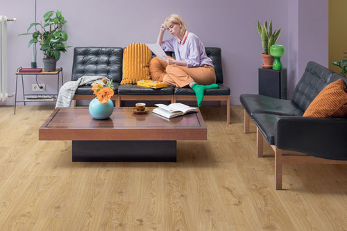 Quick-Step Blos Cottage Oak Natural Click Vinyl Built-in Underlay