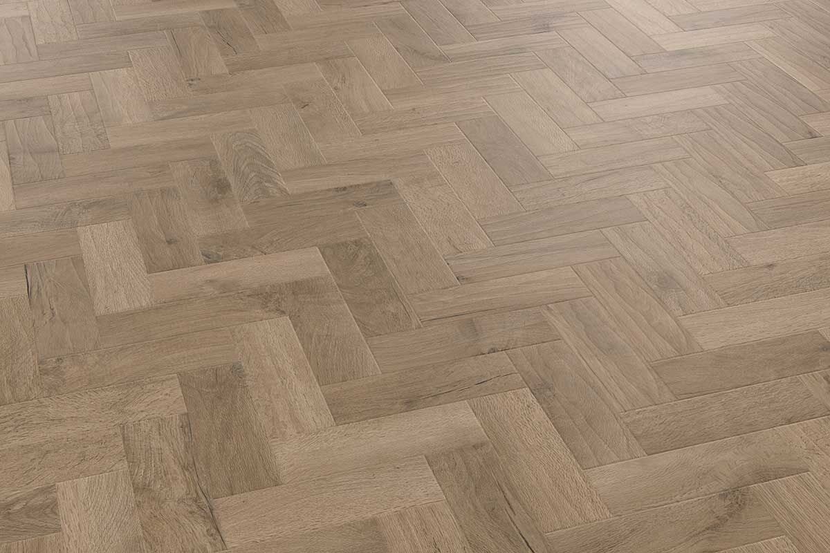 Karndean Art Select Salon Oak Gluedown Herringbone Luxury Vinyl