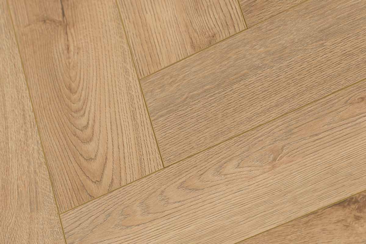 Series Woods 8mm Herringbone Laminate Flooring Sand Oak LAM-SEHB-8-727