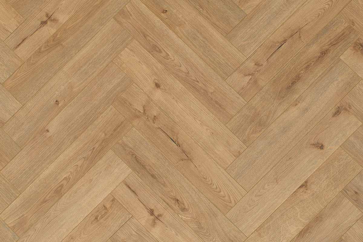 Series Woods 8mm Herringbone Laminate Flooring Sand Oak LAM-SEHB-8-727