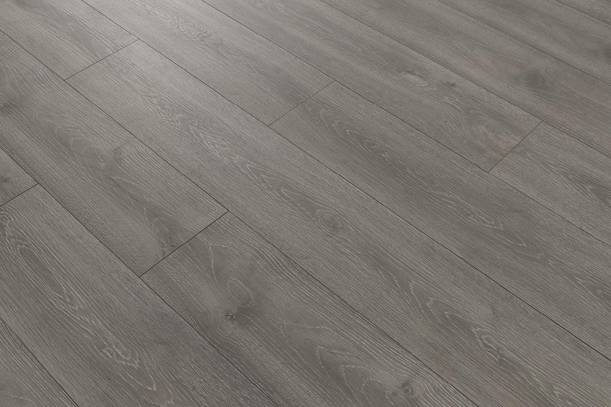 Series Woods 7mm Acoustic Laminate Fog Grey Oak Built-in Underlay