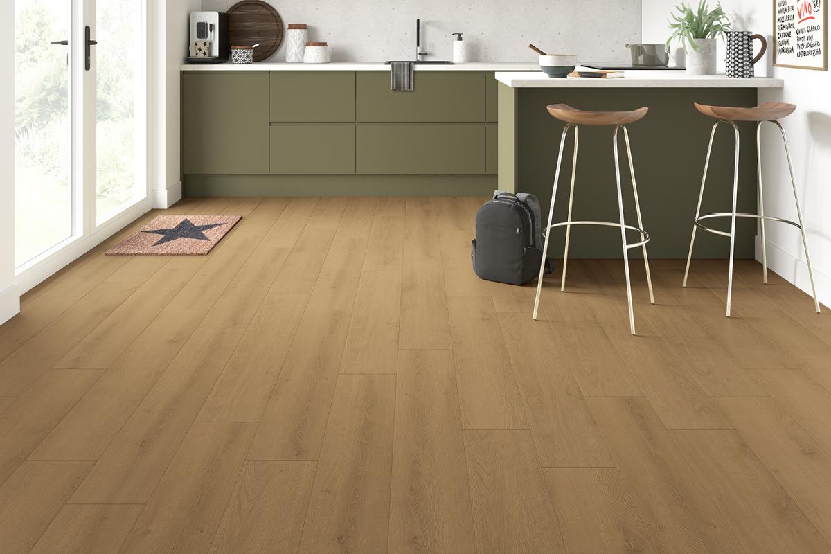 Flooring Supplies 7mm Warm Caramel Oak Laminate