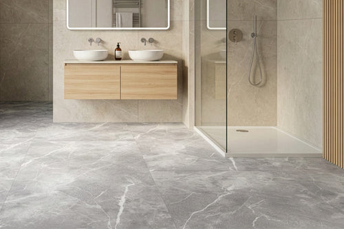 Spectra Luxury Acoustic Rigid Core Click Vinyl Flooring Urban Stone Tile Built-in Underlay