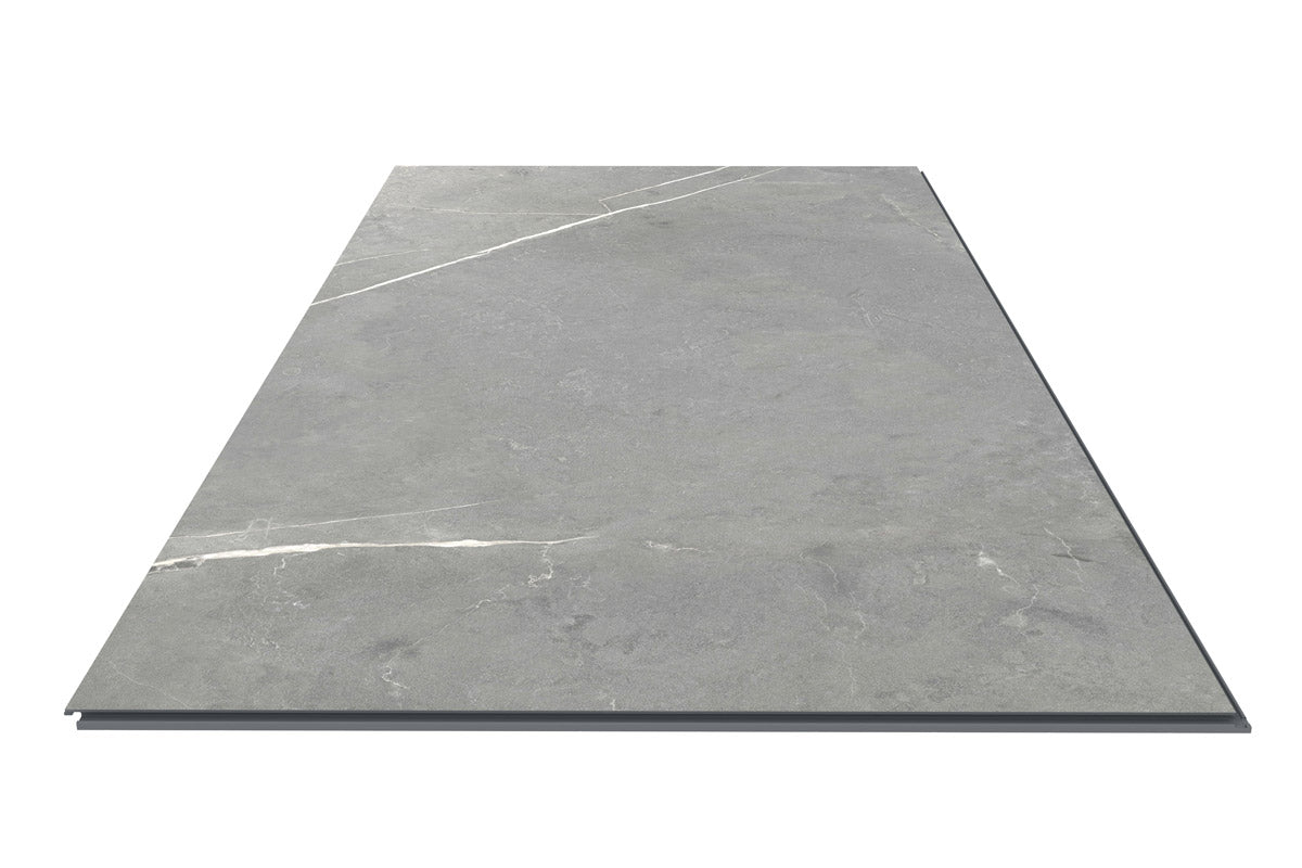 Spectra Luxury Rigid Core Click Vinyl Slate Grey Tile Built-In Underlay