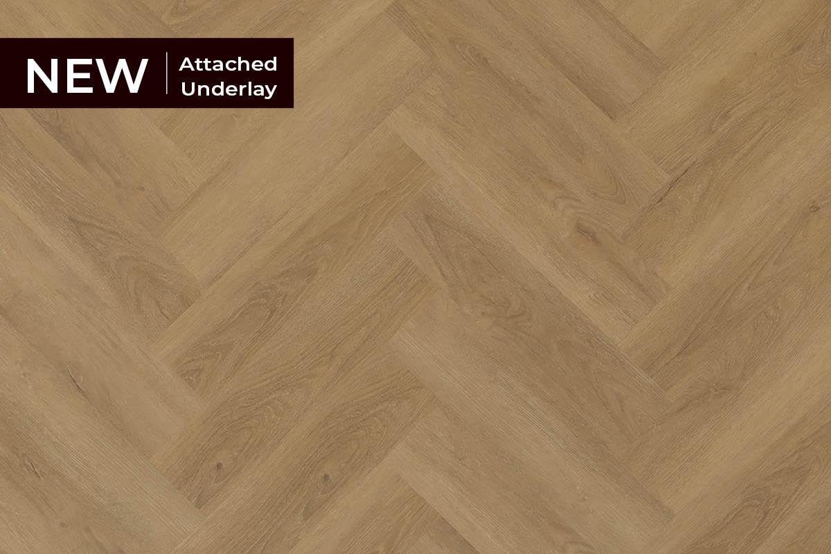 Spectra Luxury Rigid Core Click Vinyl Classic Oak Herringbone Built-in Underlay