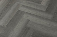 Spectra Luxury Rigid Core Click Vinyl Pewter Grey Herringbone Built-in Underlay