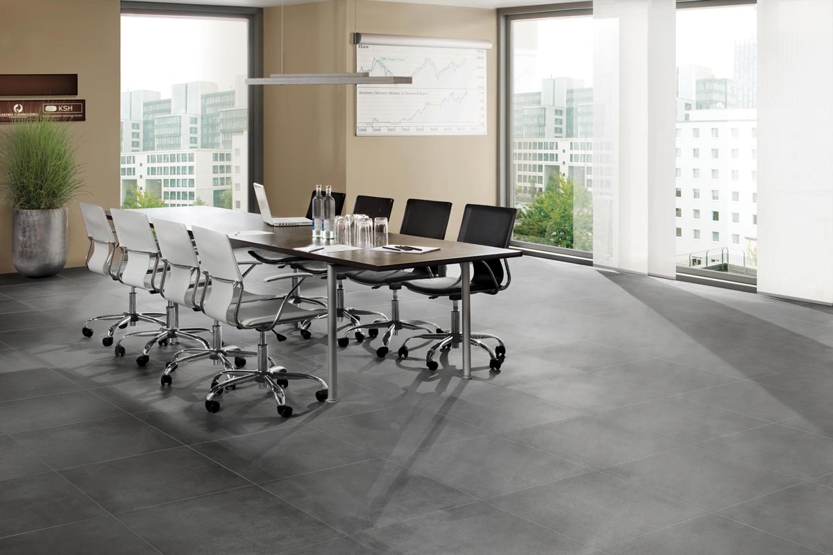 Ivano Concrete Mid Grey Matt Porcelain Tile