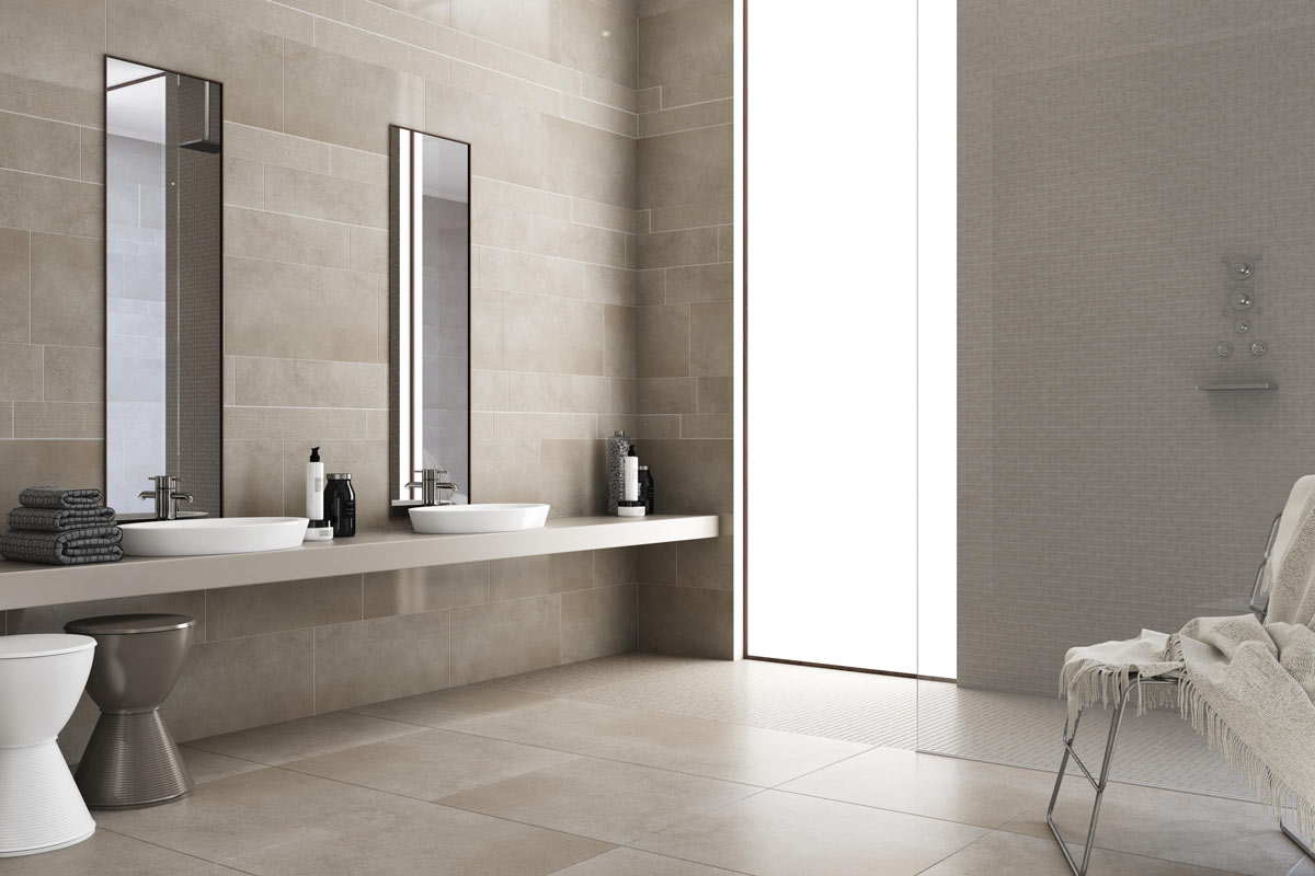 Ivano Concrete Off White Matt Porcelain Tile